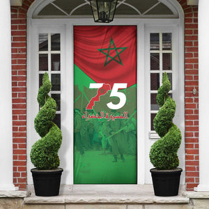 Morocco Green March Day Door Cover One People - One Nation