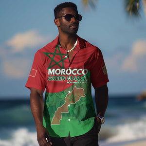 Morocco La Marche Verte Hawaiian Shirt Happy 50th Anniversary - African Pride