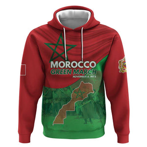 Morocco La Marche Verte Hoodie Happy 50th Anniversary - African Pride