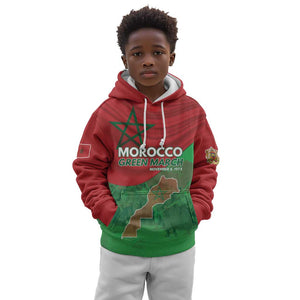 Morocco La Marche Verte Kid Hoodie Happy 50th Anniversary - African Pride
