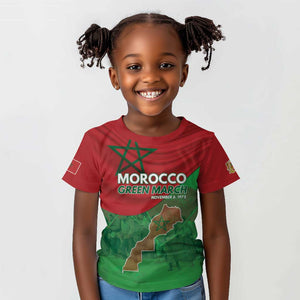 Morocco La Marche Verte Kid T shirt Happy 50th Anniversary - African Pride