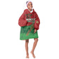 Morocco La Marche Verte Kid Wearable Blanket Hoodie Happy 50th Anniversary - African Pride