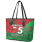 Morocco La Marche Verte Leather Tote Bag Happy 50th Anniversary - African Pride
