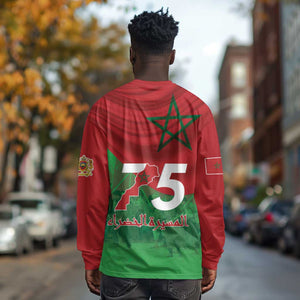 Morocco La Marche Verte Long Sleeve Shirt Happy 50th Anniversary - African Pride