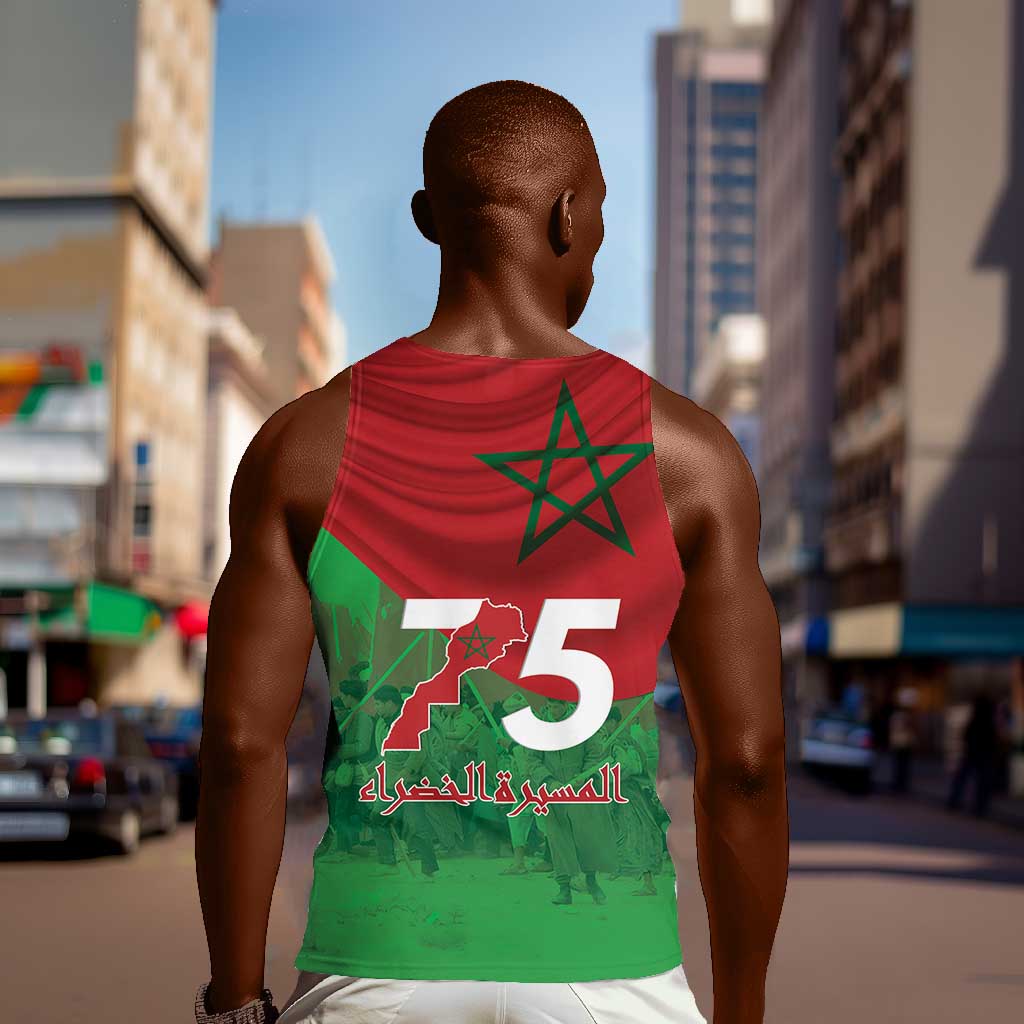 Morocco La Marche Verte Men Tank Top Happy 50th Anniversary - African Pride