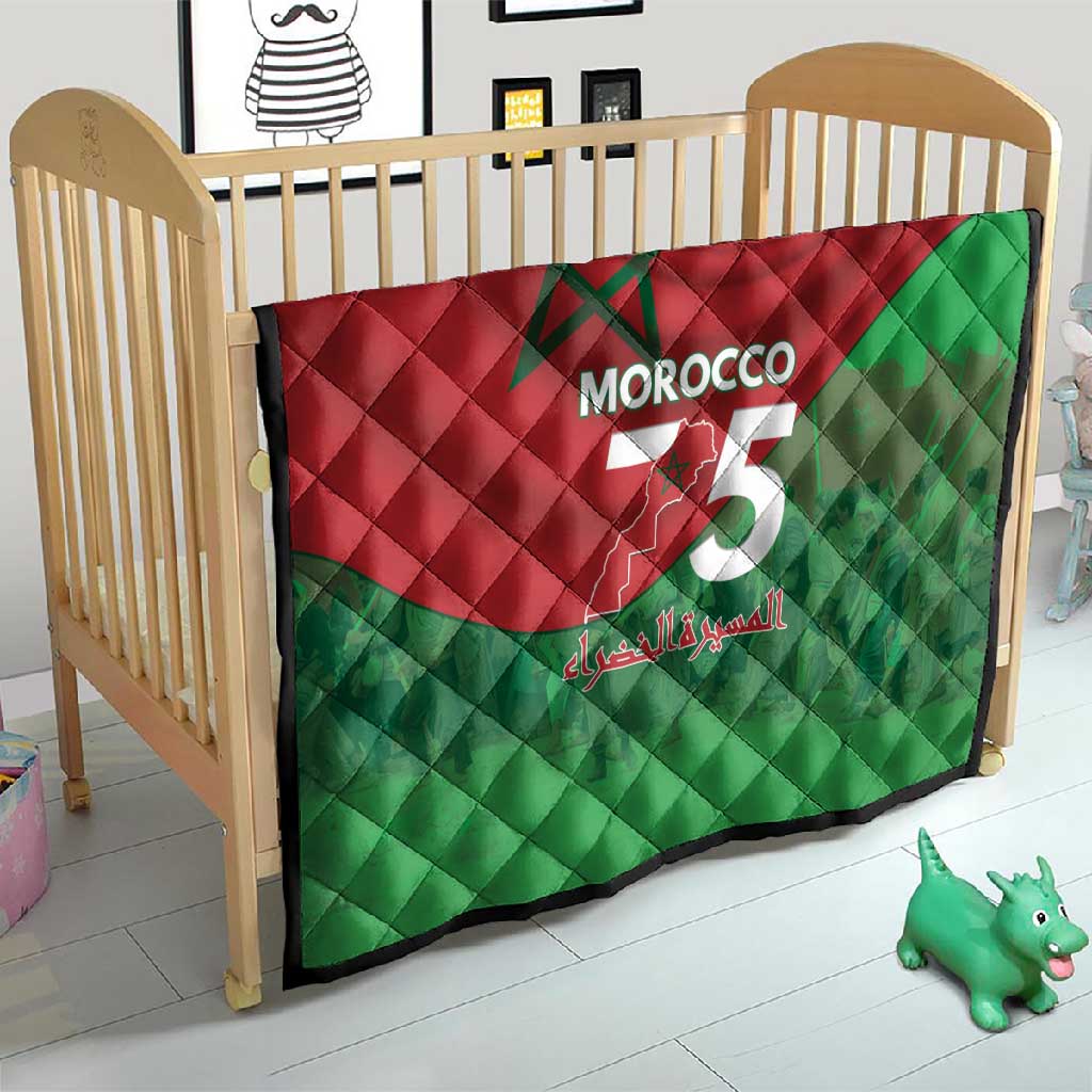 Morocco La Marche Verte Quilt Happy 50th Anniversary - African Pride