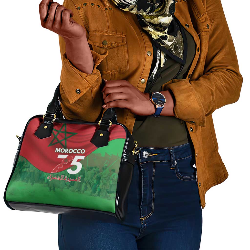 Morocco La Marche Verte Shoulder Handbag Happy 50th Anniversary - African Pride