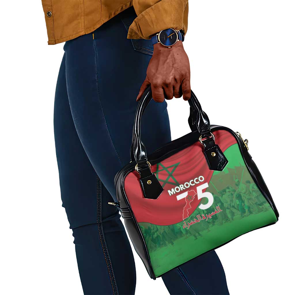 Morocco La Marche Verte Shoulder Handbag Happy 50th Anniversary - African Pride