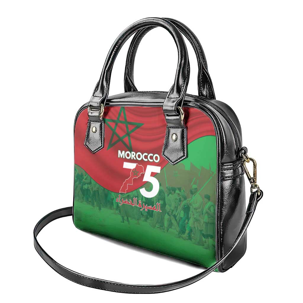 Morocco La Marche Verte Shoulder Handbag Happy 50th Anniversary - African Pride