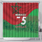 Morocco La Marche Verte Shower Curtain Happy 50th Anniversary - African Pride