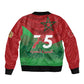Morocco La Marche Verte Sleeve Zip Bomber Jacket Happy 50th Anniversary - African Pride