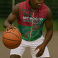 Morocco La Marche Verte Sleeveless Zip Hoodie Happy 50th Anniversary - African Pride