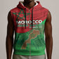 Morocco La Marche Verte Sleeveless Zip Hoodie Happy 50th Anniversary - African Pride