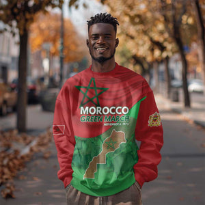 Morocco La Marche Verte Sweatshirt Happy 50th Anniversary - African Pride