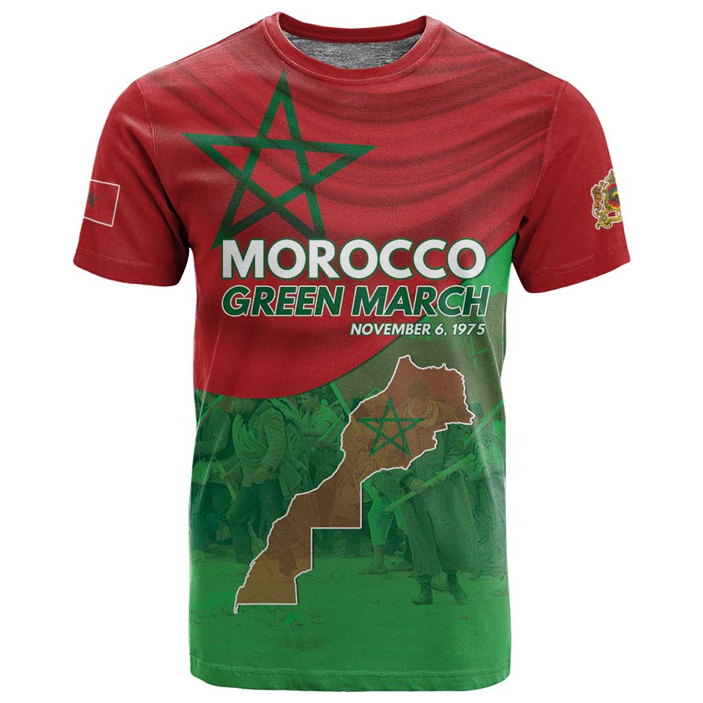 Morocco La Marche Verte T shirt Happy 50th Anniversary - African Pride