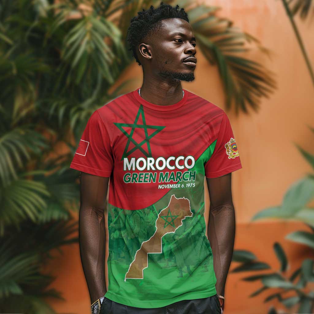 Morocco La Marche Verte T shirt Happy 50th Anniversary - African Pride