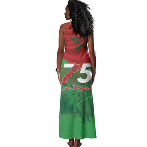 Morocco La Marche Verte Tank Maxi Dress Happy 50th Anniversary - African Pride
