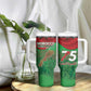 Morocco La Marche Verte Tumbler With Handle Happy 50th Anniversary - African Pride