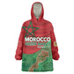 Morocco La Marche Verte Wearable Blanket Hoodie Happy 50th Anniversary - African Pride