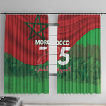 Morocco La Marche Verte Window Curtain Happy 50th Anniversary - African Pride