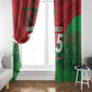 Morocco La Marche Verte Window Curtain Happy 50th Anniversary - African Pride