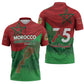 Morocco Green March Day Zipper Polo Shirt One People - One Nation