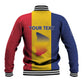 Personalized Chad Flag Style Baseball Jacket African Pattern - African Pride