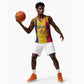 Personalized Chad Flag Style Basketball Jersey African Pattern - African Pride