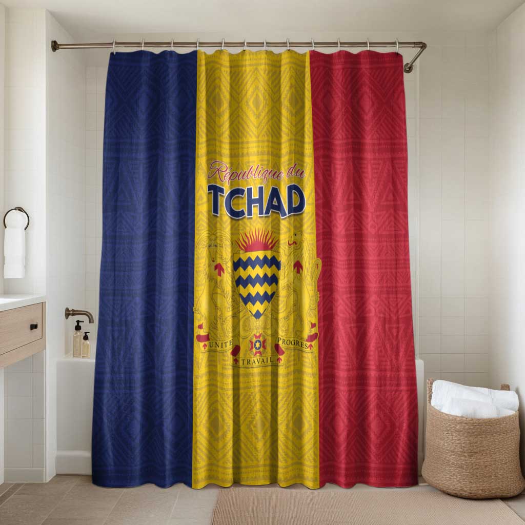 Chad Bathroom Set Coat Of Arms - Flag Style