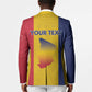 Personalized Chad Blazer Coat Of Arms - Flag Style