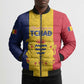 Personalized Chad Bomber Puffer Jacket Coat Of Arms - Flag Style