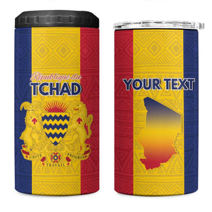 Personalized Chad Flag Style 4 in 1 Can Cooler Tumbler African Pattern - African Pride