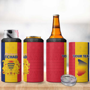 Personalized Chad Flag Style 4 in 1 Can Cooler Tumbler African Pattern - African Pride