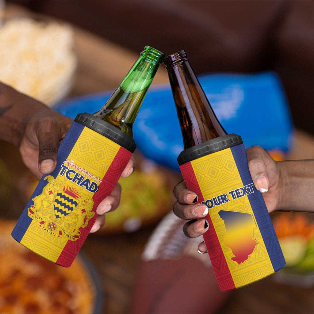 Personalized Chad Flag Style 4 in 1 Can Cooler Tumbler African Pattern - African Pride