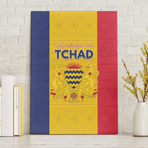 Chad Flag Style Canvas Wall Art African Pattern - African Pride
