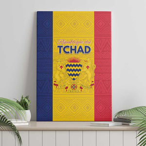 Chad Flag Style Canvas Wall Art African Pattern - African Pride