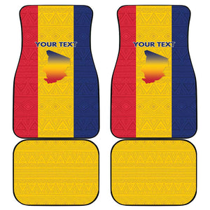 Personalized Chad Flag Style Car Mats African Pattern - African Pride