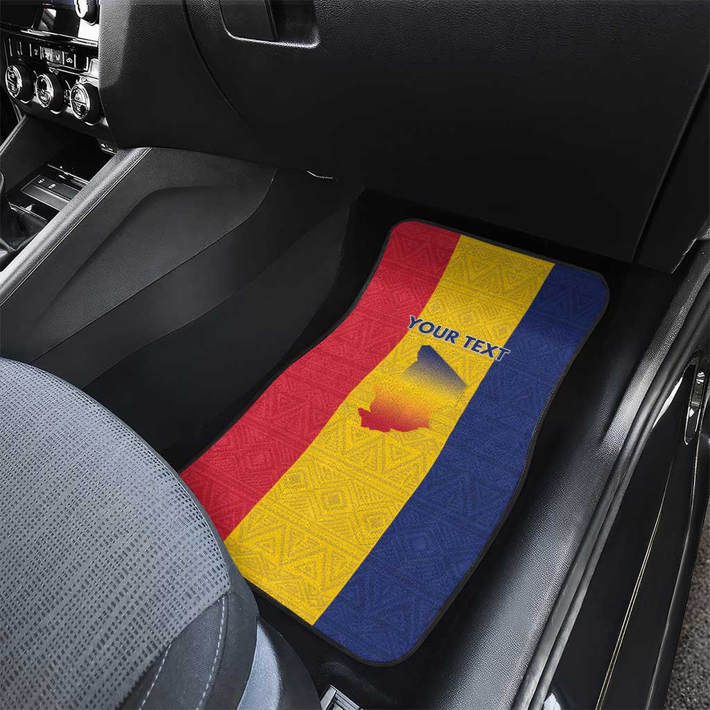 Personalized Chad Flag Style Car Mats African Pattern - African Pride
