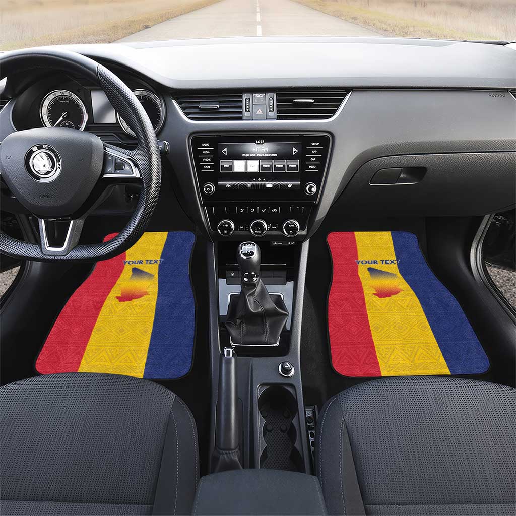 Personalized Chad Flag Style Car Mats African Pattern - African Pride
