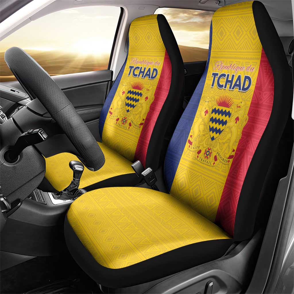 Chad Flag Style Car Seat Cover African Pattern - African Pride