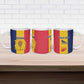 Personalized Chad Ceramic Mug Coat Of Arms - Flag Style