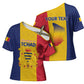 Personalized Chad Cross Shoulder Shirt Coat Of Arms - Flag Style