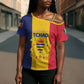 Personalized Chad Cross Shoulder Shirt Coat Of Arms - Flag Style