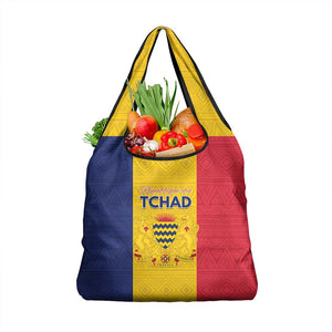 Chad Flag Style Grocery Bag African Pattern - African Pride