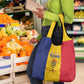 Chad Flag Style Grocery Bag African Pattern - African Pride