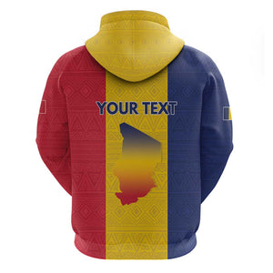 Personalized Chad Flag Style Hoodie African Pattern - African Pride