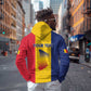 Personalized Chad Flag Style Hoodie African Pattern - African Pride