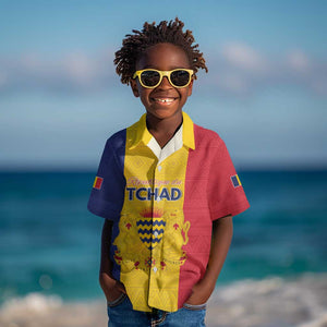 Personalized Chad Flag Style Kid Hawaiian Shirt African Pattern - African Pride
