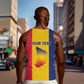 Personalized Chad Flag Style Men Tank Top African Pattern - African Pride