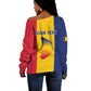 Personalized Chad Flag Style Off Shoulder Sweater African Pattern - African Pride